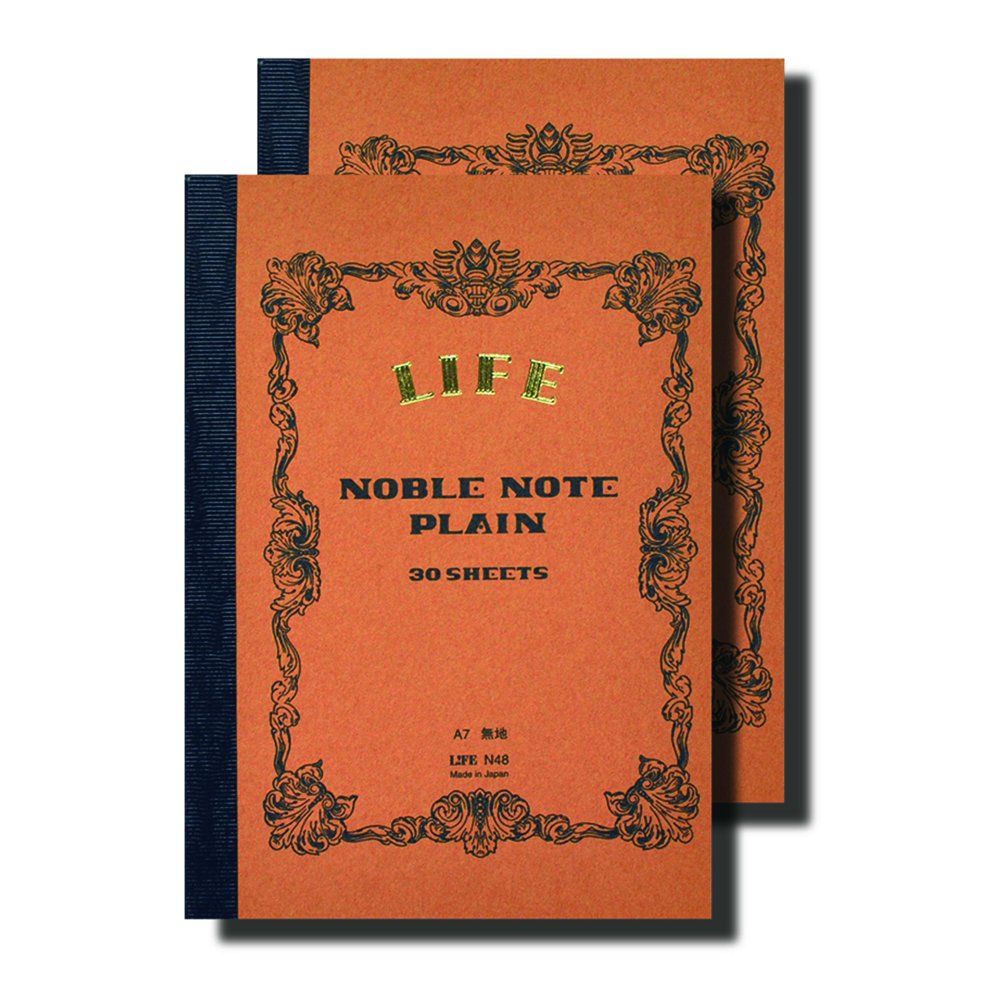 Amazon | ライフ ノーブルノート A7 無地 N48 2冊セット | ノート