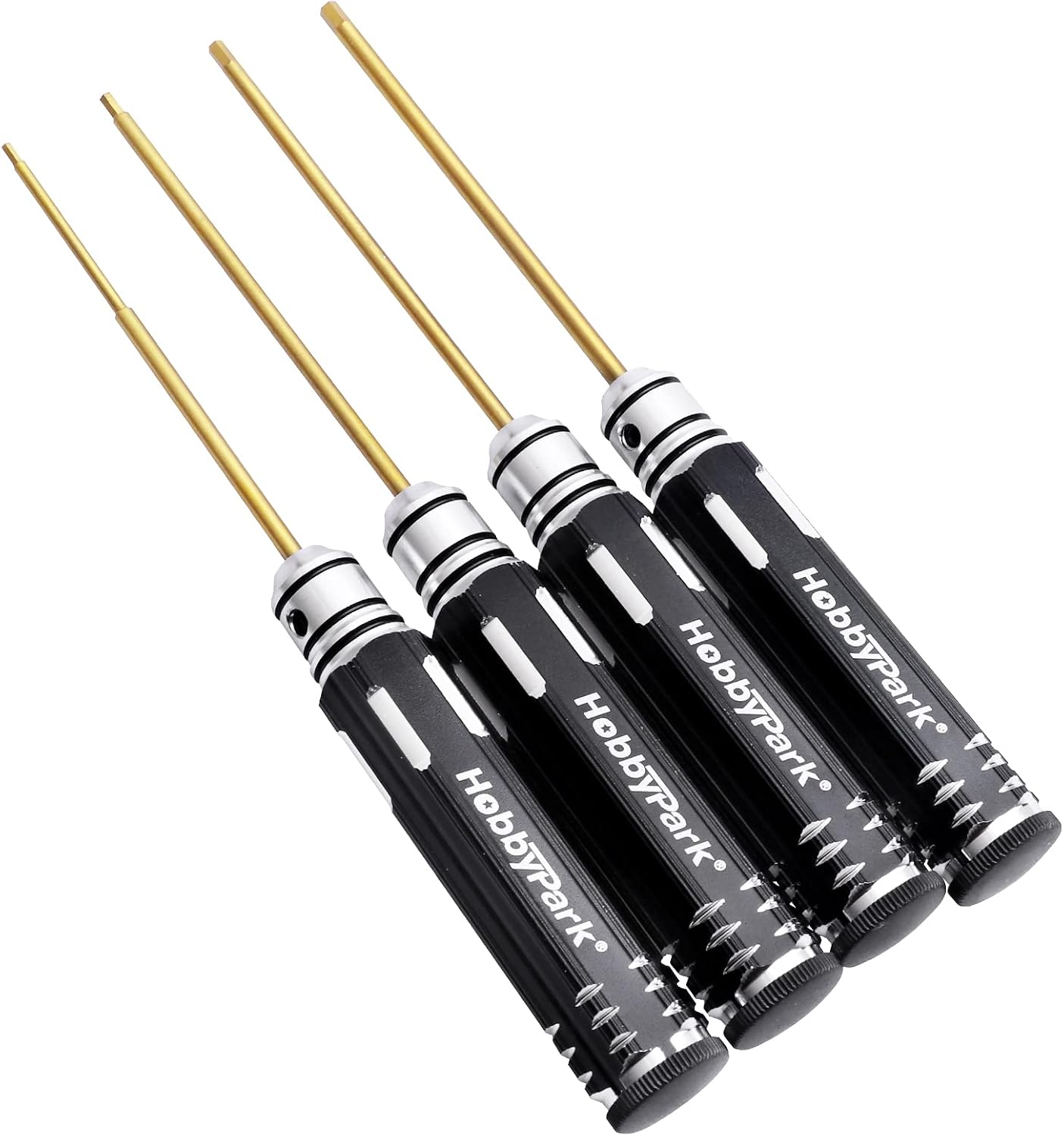 Hobbypark 1.5mm 2.0mm 2.5mm 3.0mm Hex Screw Driver Set Titanium Hexagon Screwdriver Allen Wrench Tool Kit for RC Car Multi-Axis FPV Racing Drone RC Quadcopter Helicopter Models