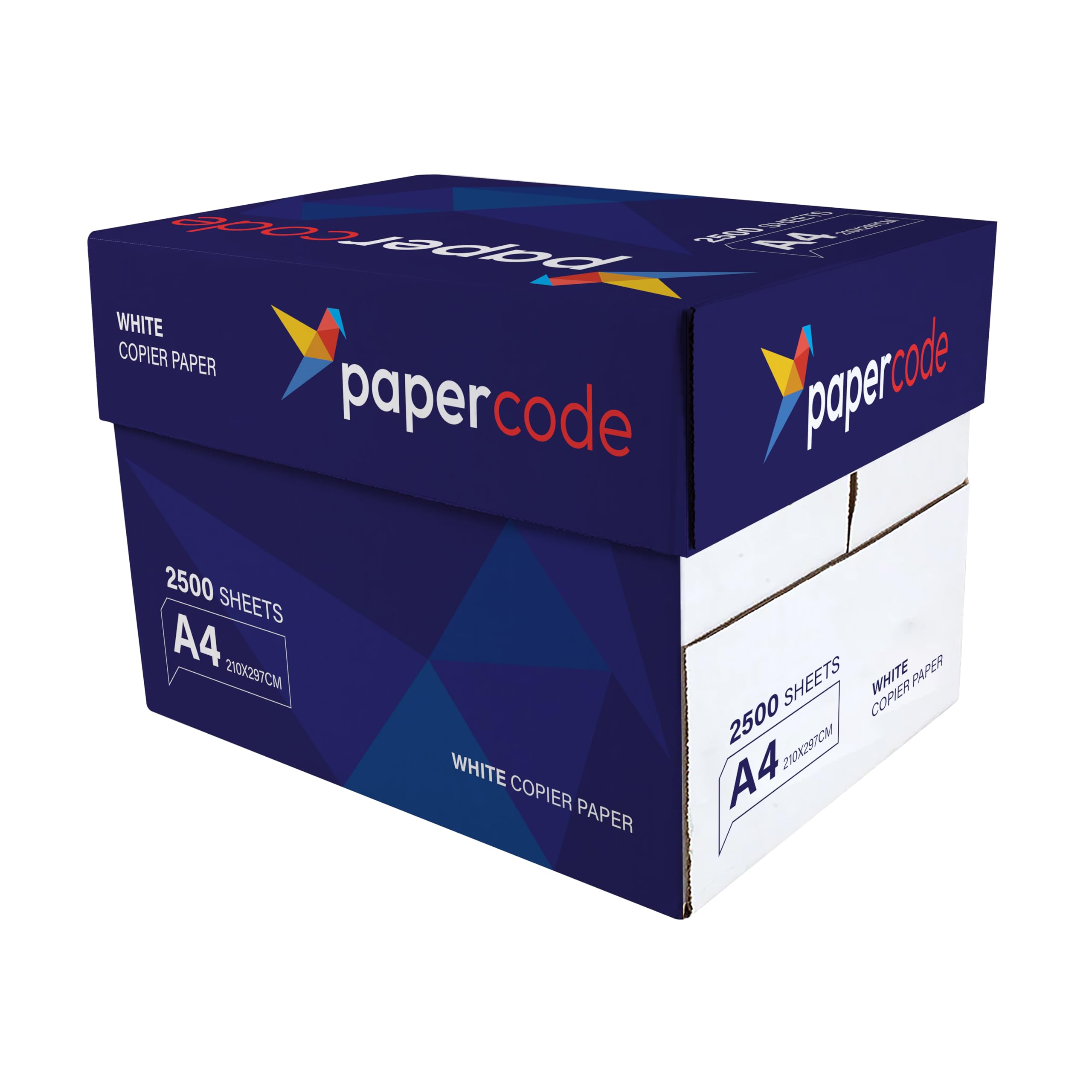 Papercode A4 75gsm Copier Paper –High-Quality White Printer Paper for Home & Office –Jam-Free, Quick Dry –Suitable for Inkjet & Laser Printers (Box of 5 Reams)