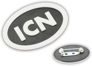 ICN Pin with Lock Bar, Incheon International Airport, Made in USA