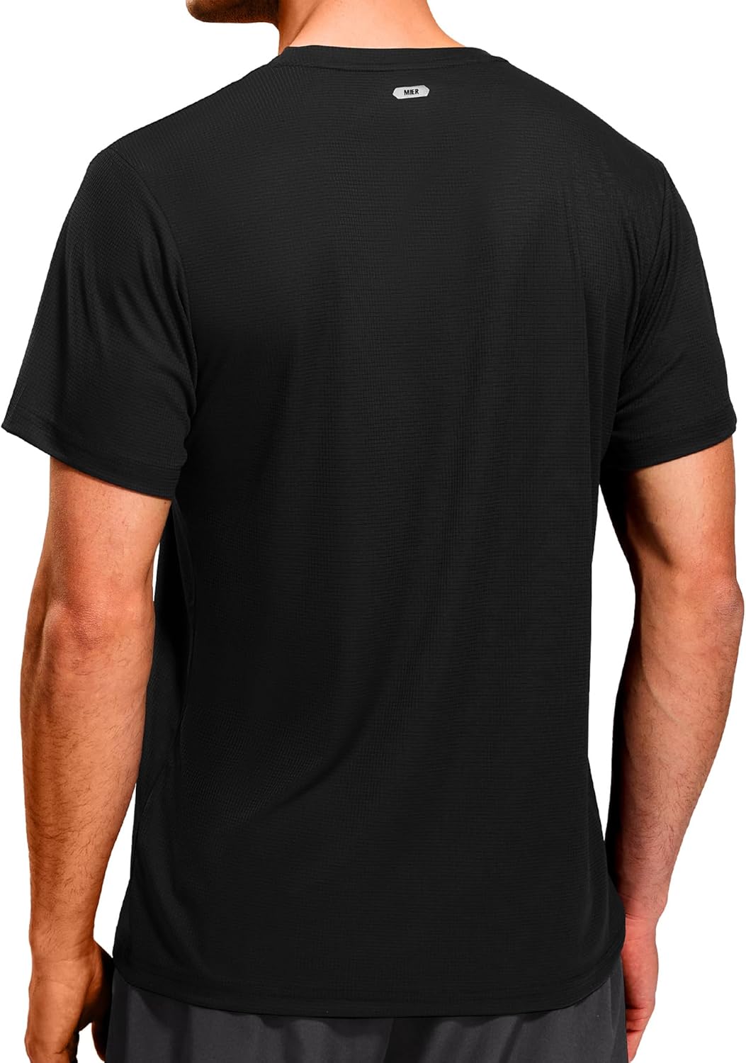 MIER Mens Dry Fit Workout T-Shirts Athletic Running Tshirt Short Sleeve Lightweight Airy Gym Sport Tee Shirt, Crew Neck - Image 2