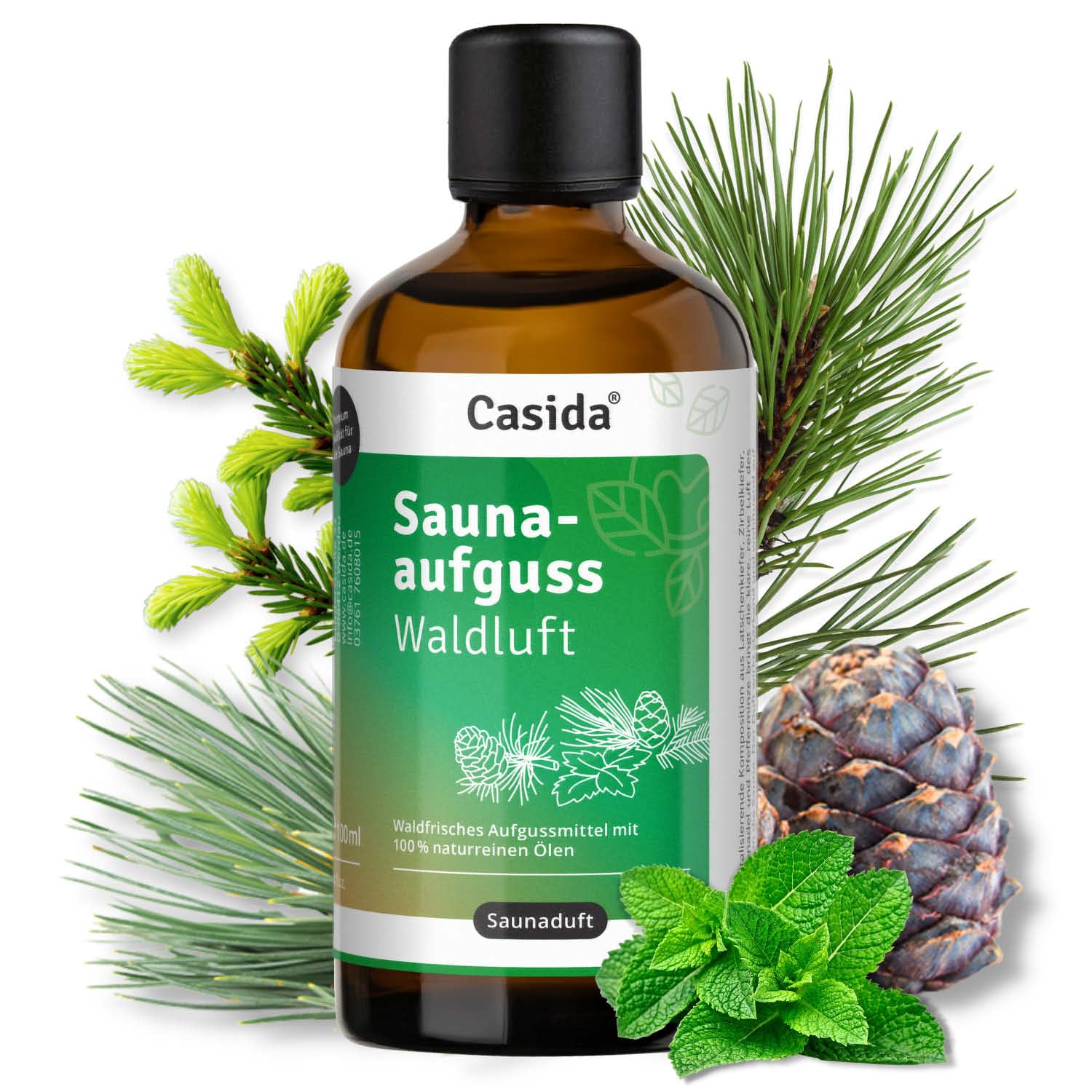 Casida Infusión para sauna Bestseller Set – 3 populares infusiones para sauna con aceites esenciales 100% naturales (aire del bosque, sala de cítricos, respirar a través) – Sin fragancias sintéticas