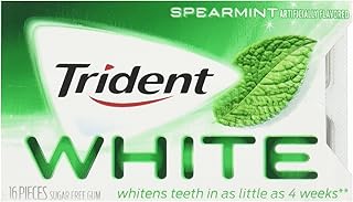 Trident White Spearmint Sugar Free Gum - 16 pc. - 9 pk.