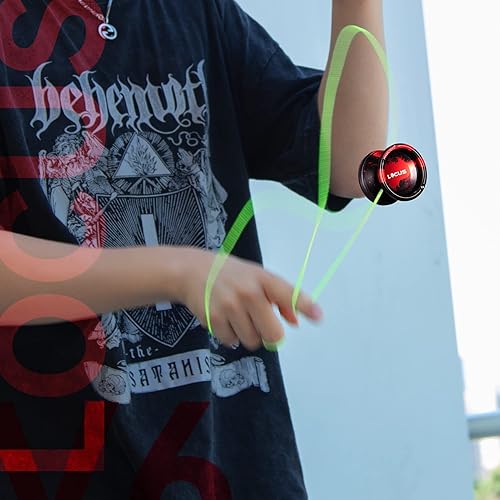 Miniatura 3 de MAGICYOYO Paquete de 2 Yoyo Responsive para niños, Yoyo V6 de metal profesional y Yoyo K2 de cristal, Yoyos profesionales de doble propósito con