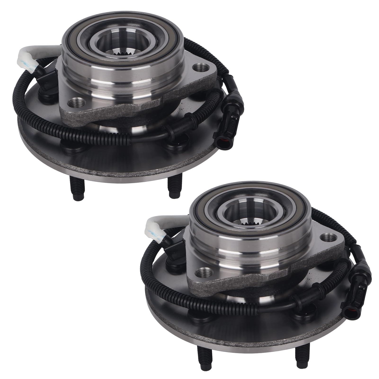 PAROD Pair 515010 4WD Front Wheel Hub & Bearing Assembly Fit for Ford F-150 1997 1998 1999 2000 ;4-Wheel ABS