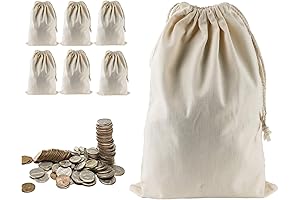 Lanyani 6 Packs Large Money Bags