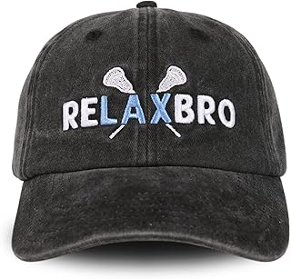 Lacrosse Gifts Cap for Men, Funny Adjustable Embroidered Hat Gifts