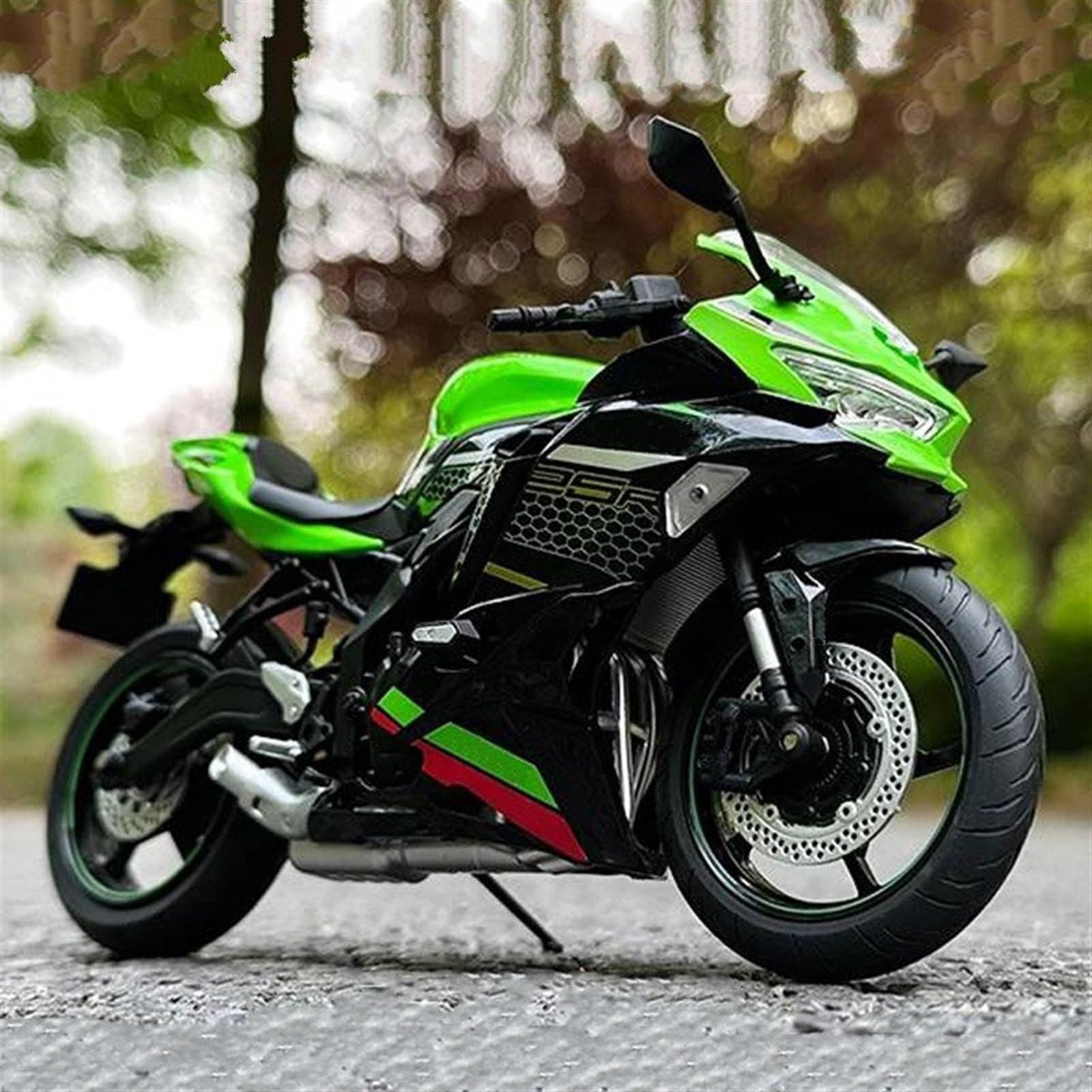 SEYXF Motorbike Toy 1:12 for Kawasaki ZX-25R Motorcycle Model Toy Collection(Green)