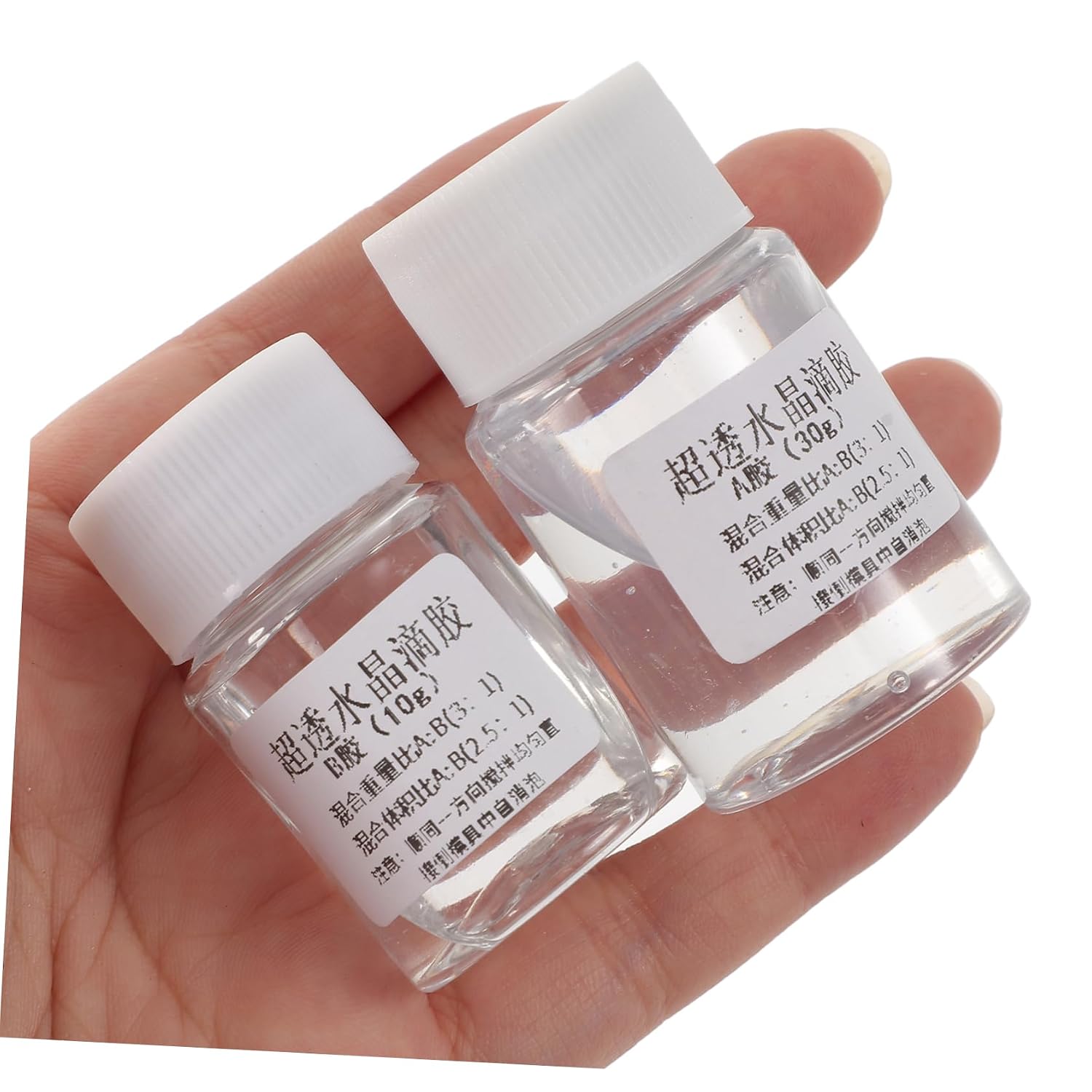 MAGICLULU 2sets Permanent Part Epoxy Resin Glue Craft Glue for DIY Jewelry Making Epoxy Resin Ab Kit