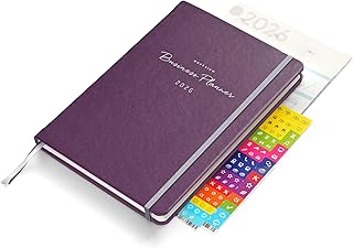 weekview Business Planner 2026 A5+ – Professioneller Personal Organizer & Erfolgsplaner | Wochen- & Quartalsplanung, Jahresziele, Business-Tools, Notizseiten (Berry, Classic)
