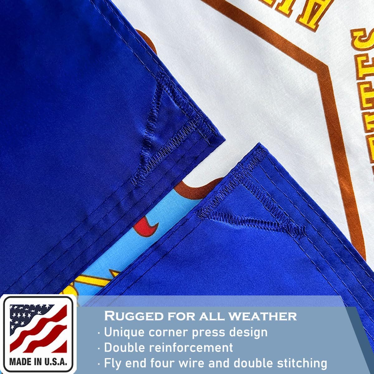 Air Force Military Flag 3x5 FT 100% Made in The USA-Heavy Duty Vibrant colors Double Sided US Air force Flag with 2 Brass Grommets for Home/Company/Indoor Outdoor Decoration - Image 6