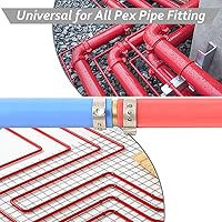Vista 6 de Paquete de 50 anillos de abrazadera PEX de 1 pulgada, accesorios Pex de acero inoxidable, abrazaderas de compresión para conexiones de tubería PEX