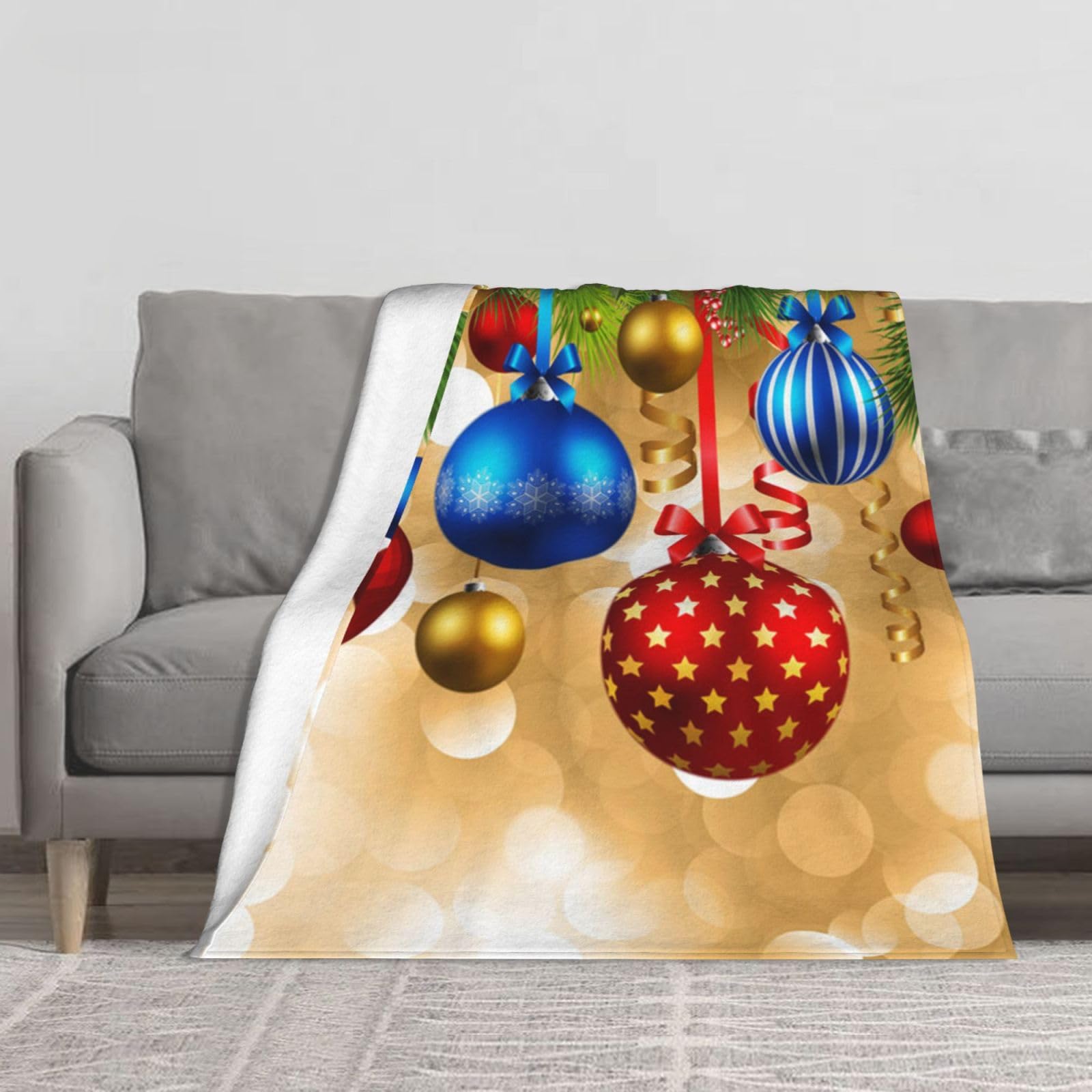Couverture de canapé en flanelle Joyeux Noël plaid 152x127 cm
