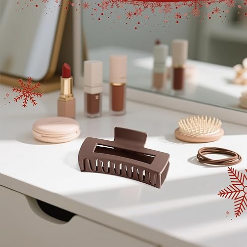 Miniatura 93 de TOCESS Paquete de 8 pinzas grandes para el cabello para mujer, pinzas de garra grandes para cabello fino y rizado, agarre fuerte de los años 90