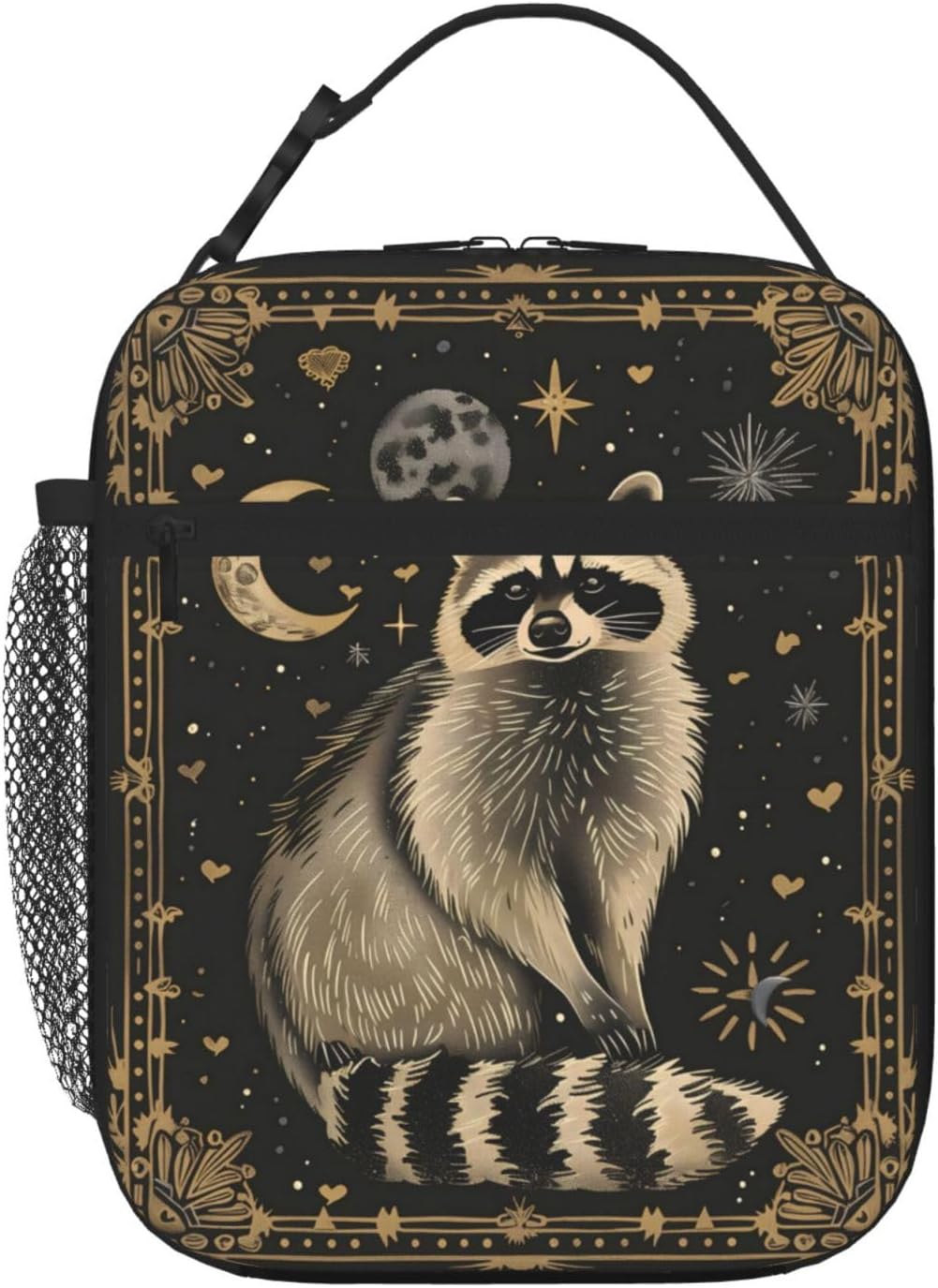 Raccoon Lunch Box Insulated Lunch Bag for Women Portable Lunchbox Leakproof Cooler Tote Bag for Work Camping Office Outdoor for Men Girl Boy