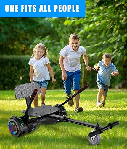 Miniatura 3 de SISIGAD Accesorio para asiento de scooter, scooter de 6.5 pulgadas, auto equilibrado, Go Kart con Bluetooth y luces LED, niños, niñas, adultos