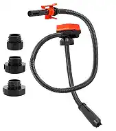 Cordless Fuel Transfer Pump with Auto-Stop, Flow Portable Fuel Pump Compatible with DeWalt 20V & Milwaukee 18V Batteries, with 51'' Hose, 3.8 GPM for Diesel, Gasoline (Bare Tool)