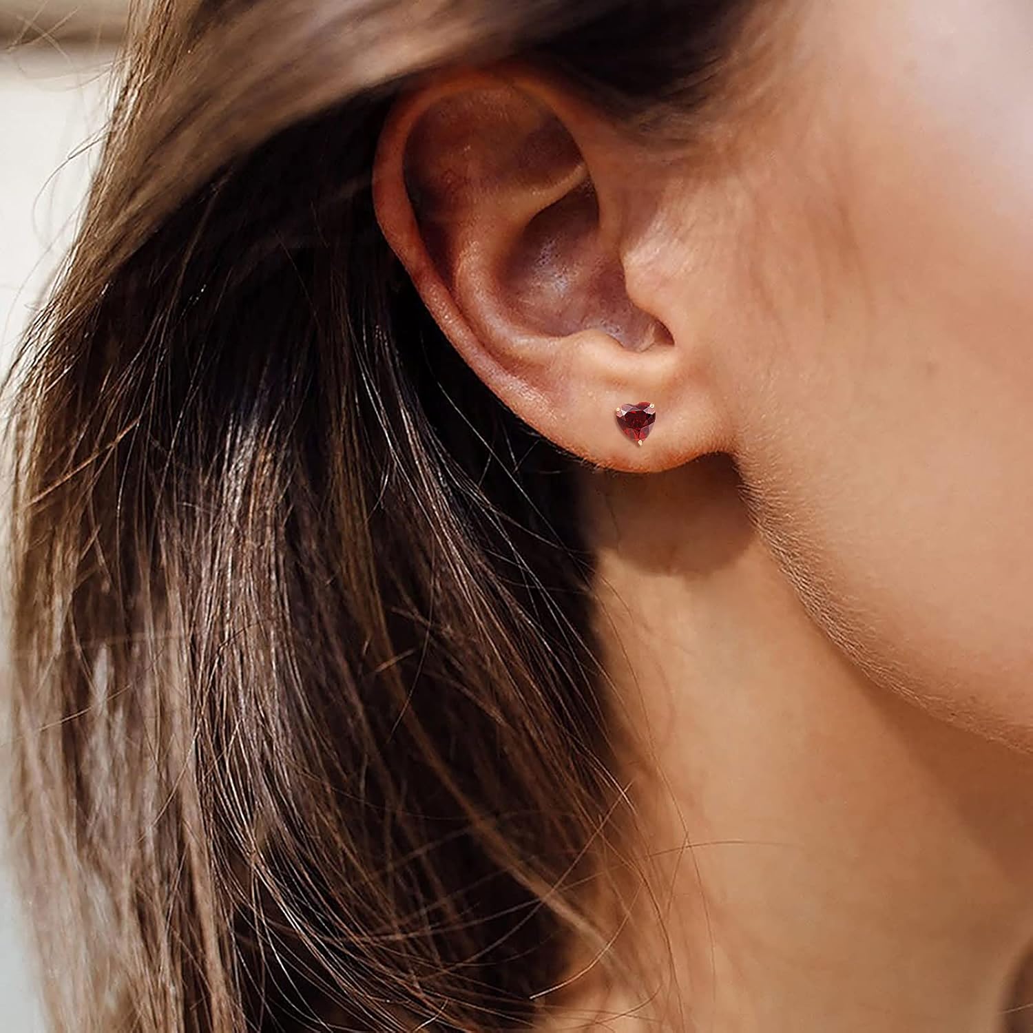 FANCIME 14k Solid Yellow Gold Stud Earrings Gemstone Prong Cluster Stud Earrings Fine Jewelry Gifts for Her Mom Women Wife - Image 5