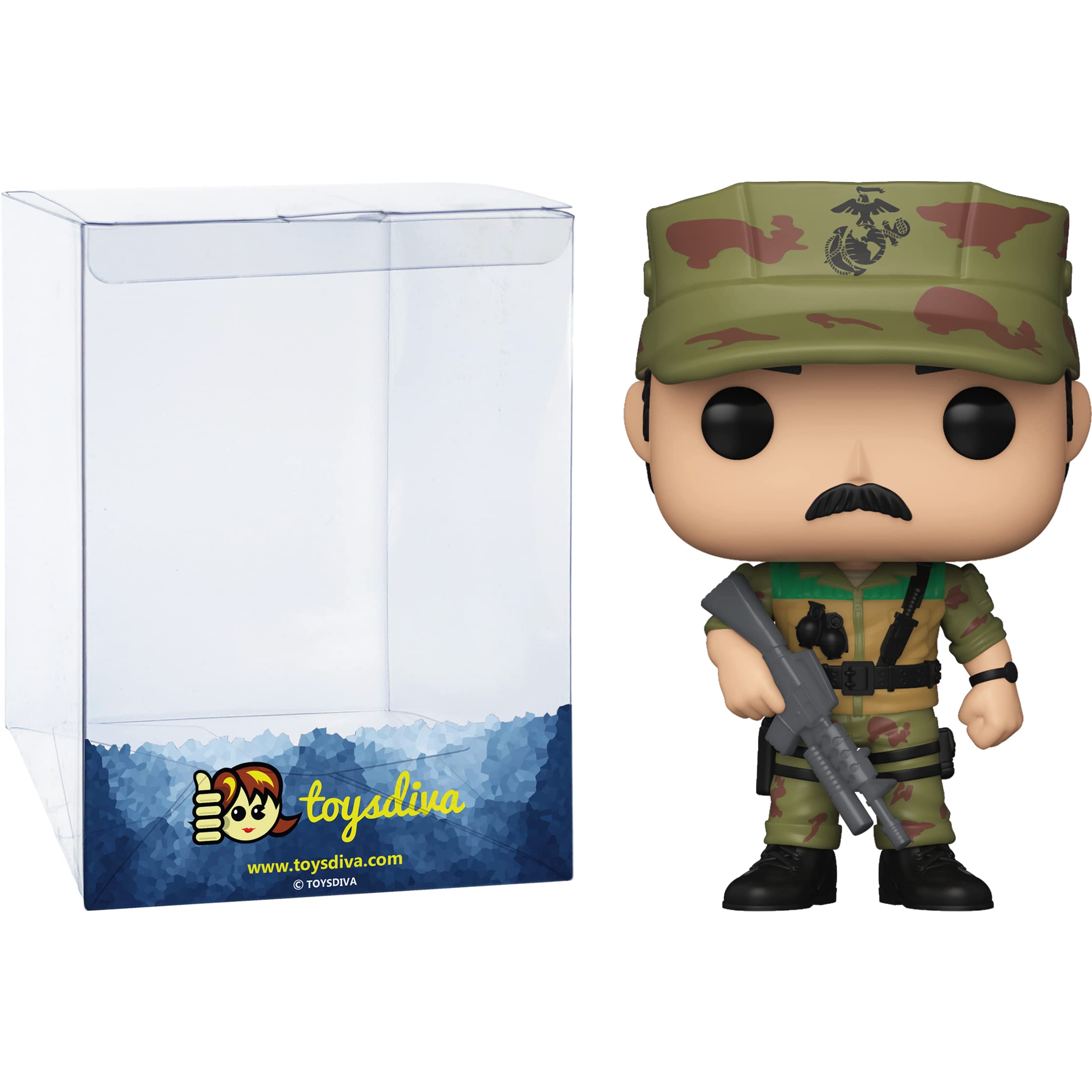 FunkoLeatherneck: P o p ! Retro Toys Vinyl Figurine Bundle with 1 Compatible 'ToysDiva' Graphic Protector (009-50908 - B)