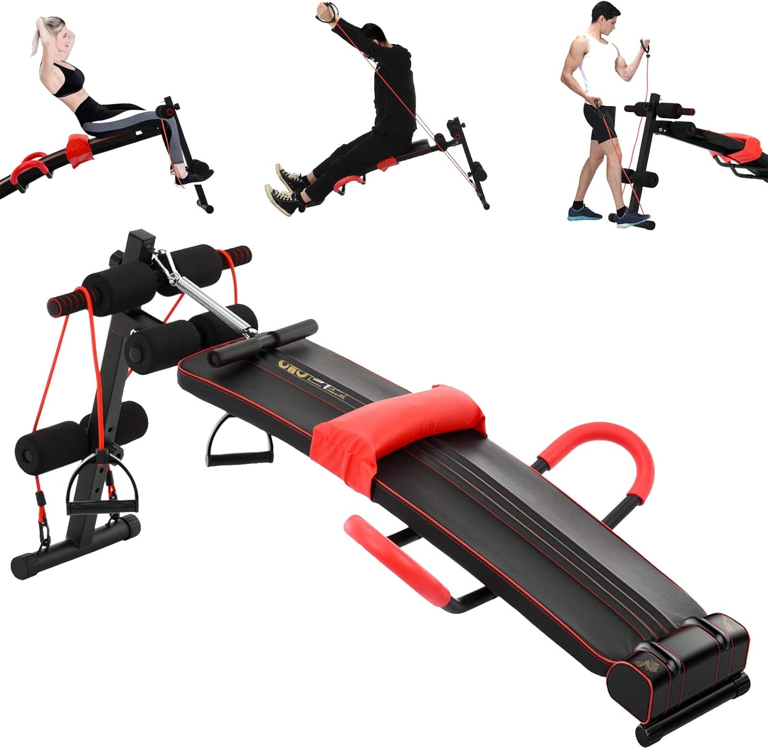 QAZQ Adjustable Weight Bench with Arc-Shaped Design Bahrain