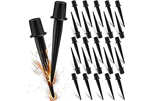 Durable Metal Stakes for Solar Lights Outdoor, Set of 25