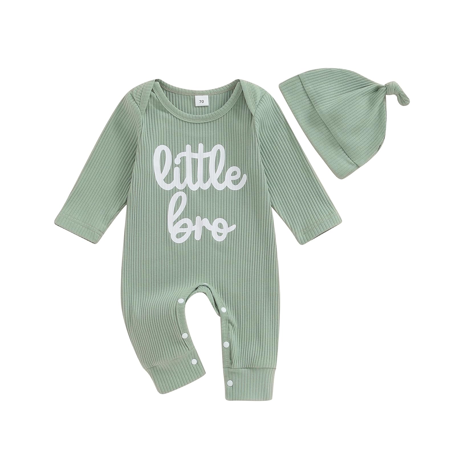 aporake Baby Boy Romper Newborn Coming Home From Hospital Outfits Letter One-Piece Bodysuit Jumpsuit+Hat Infant Colthes Set