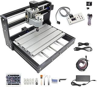 CNCTOPBAOS Upgrade CNC 3018-PRO 3 Axis DIY Mini CNC Router Kit with GRBL Remote Control Offline Controller PVC PCB Acrylic Plastic Wood Cutting Engraving Carving Milling Machine
