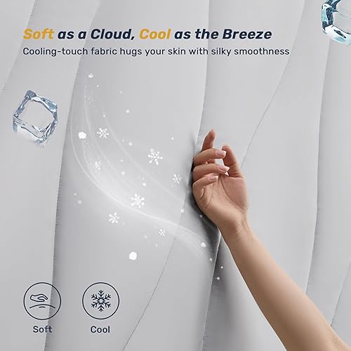 Miniatura 2 de Unikome Protector de colchón ultrasuave e impermeable tamaño King, protector de colchón refrescante para personas que duermen con calor, 5 capas,