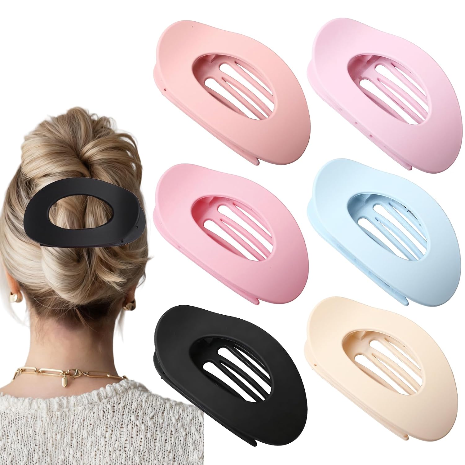 Flat Hair Clips for Women - Strong Hold Duck Billed Barrettes