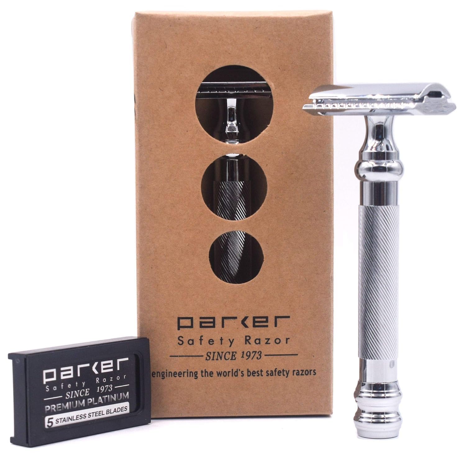 Amazon.com: Parker 98R Heavyweight 3-Piece Double Edge Safety
