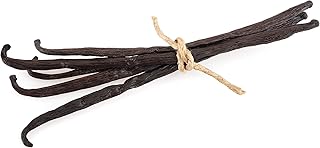 5 Madagascar Vanilla Beans. Whole Grade A Vanilla Pods for Vanilla Extract and Baking