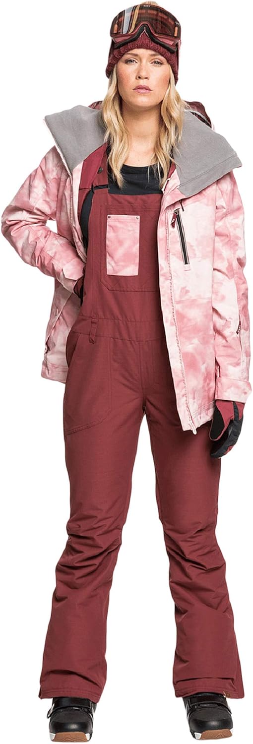 Roxy Rideout Bib Oxblood Red LG (US 11)