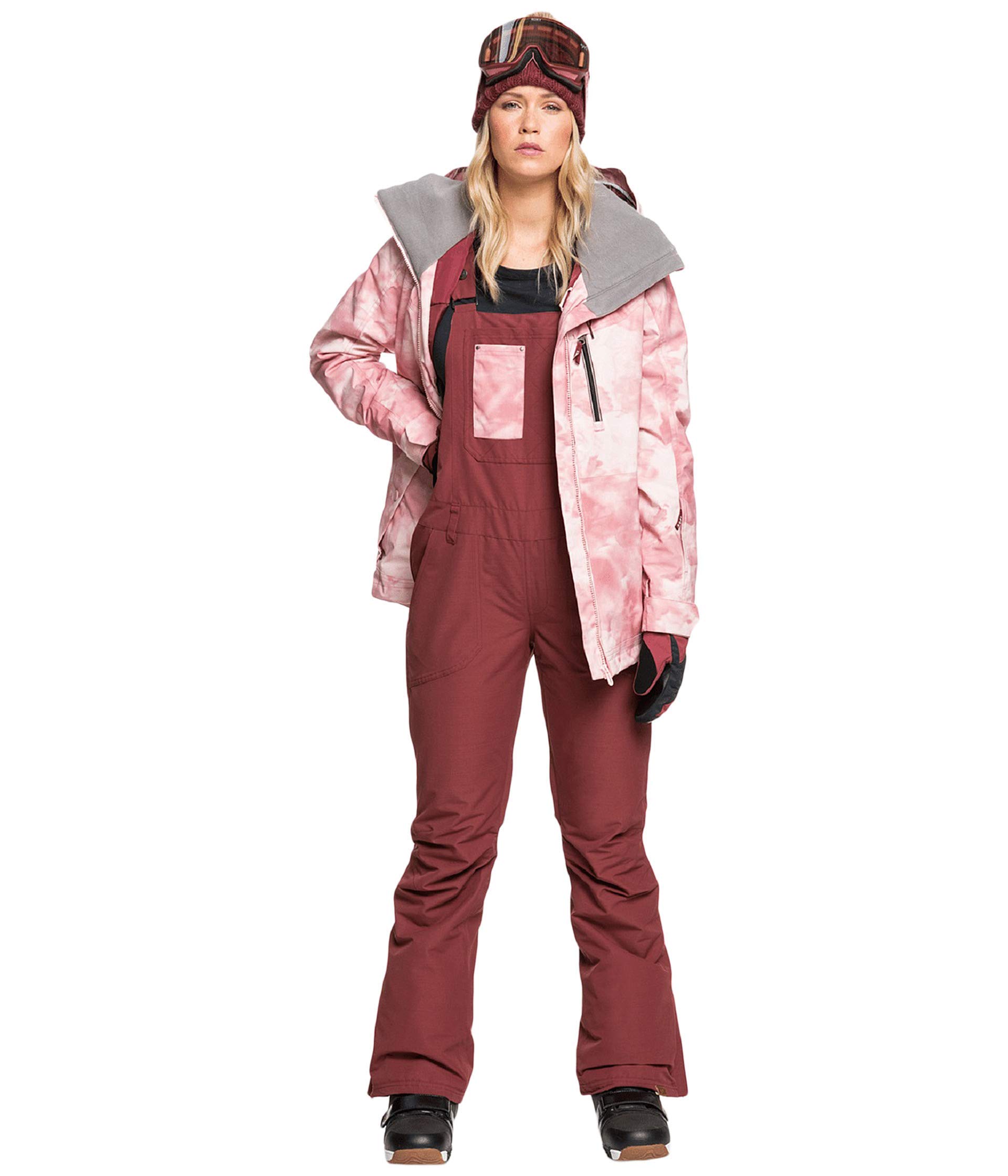 Roxy Rideout Bib Oxblood Red XS (US 0-1)