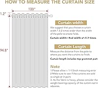 Vista 419 de H.VERSAILTEX Cortinas 100% opacas con aislamiento térmico, texturizadas, de lino, con bloqueo completo de calor y luz, para sala de estar y Negro