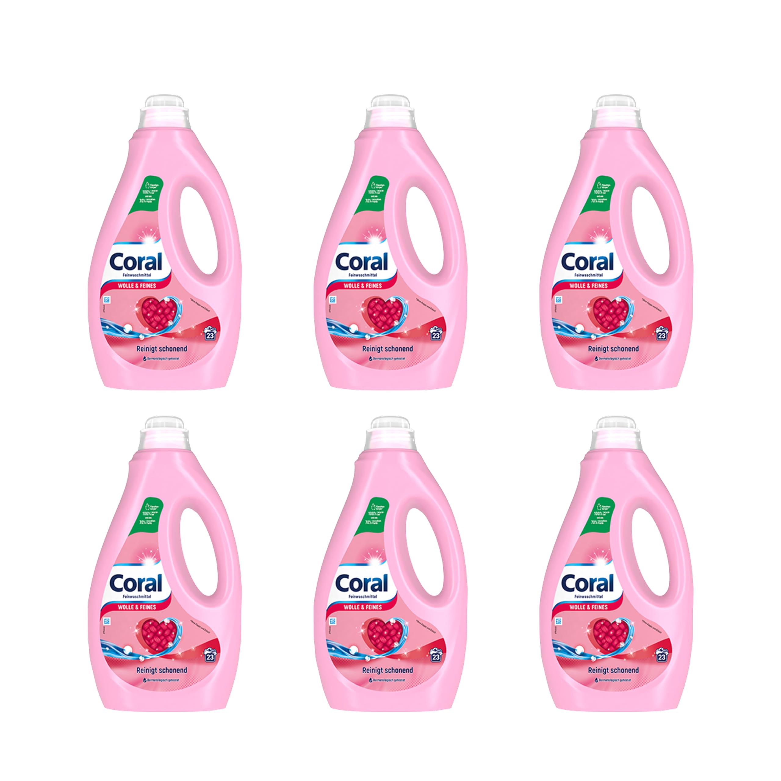Coral - Detergente suave para lana y detergente líquido fino para una limpieza suave, 23 WL (1,15 L)