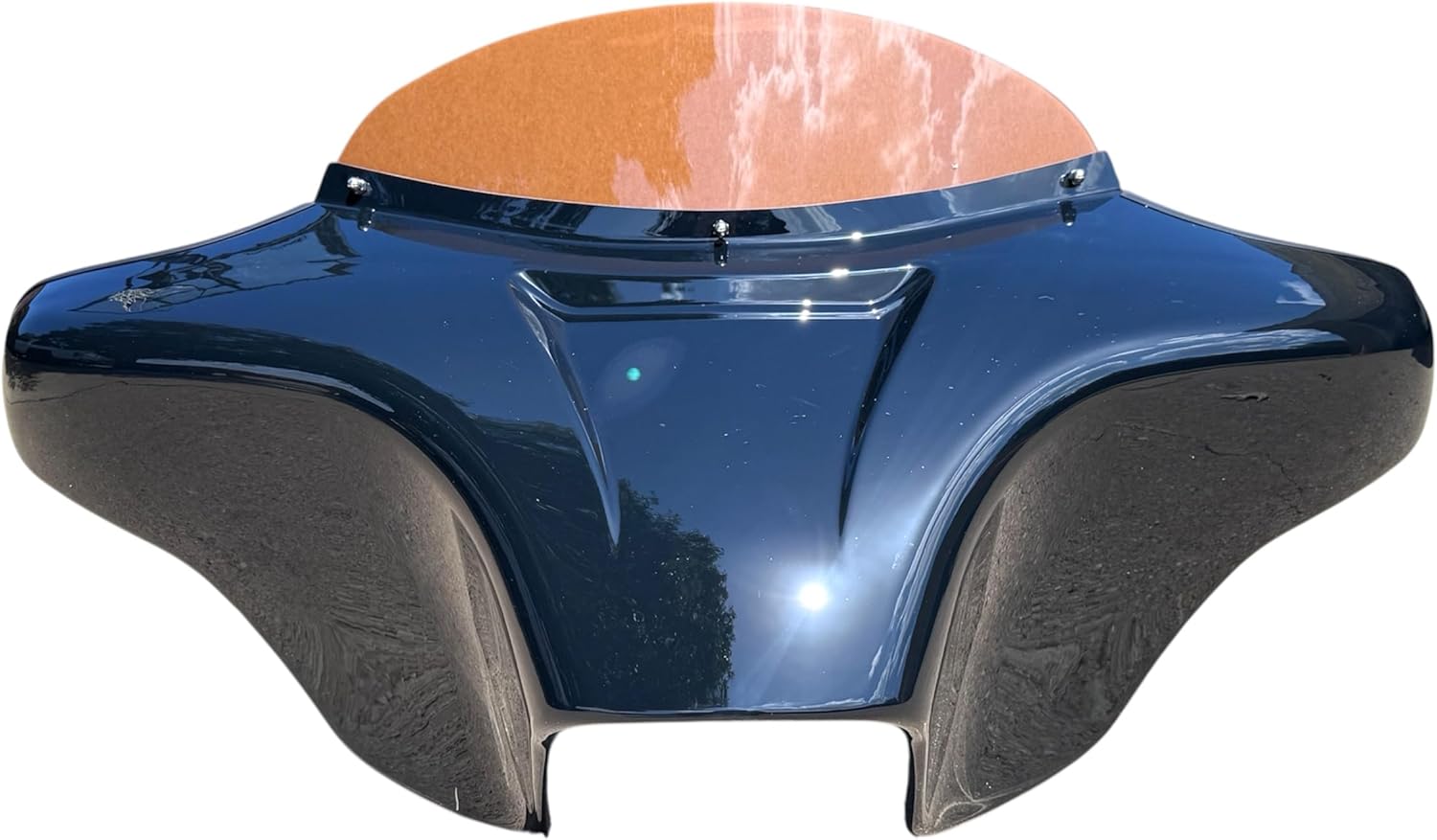 Suzuki Boulevard C90 C90T C90 Boss Glossy Batwing Fairing W/Tinted Windshield Stainless Steel Mounting Braclets 6x9 Speaker Cutout