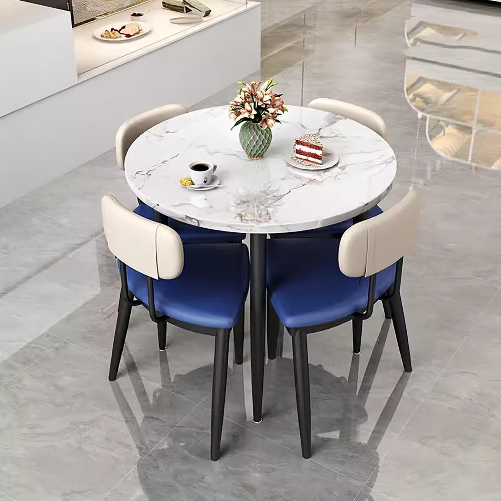 ダイニングテーブル Dining Table set antique storage chair Amazon.com: Vintage Wooden Dining Table Set with 4 Chairs in