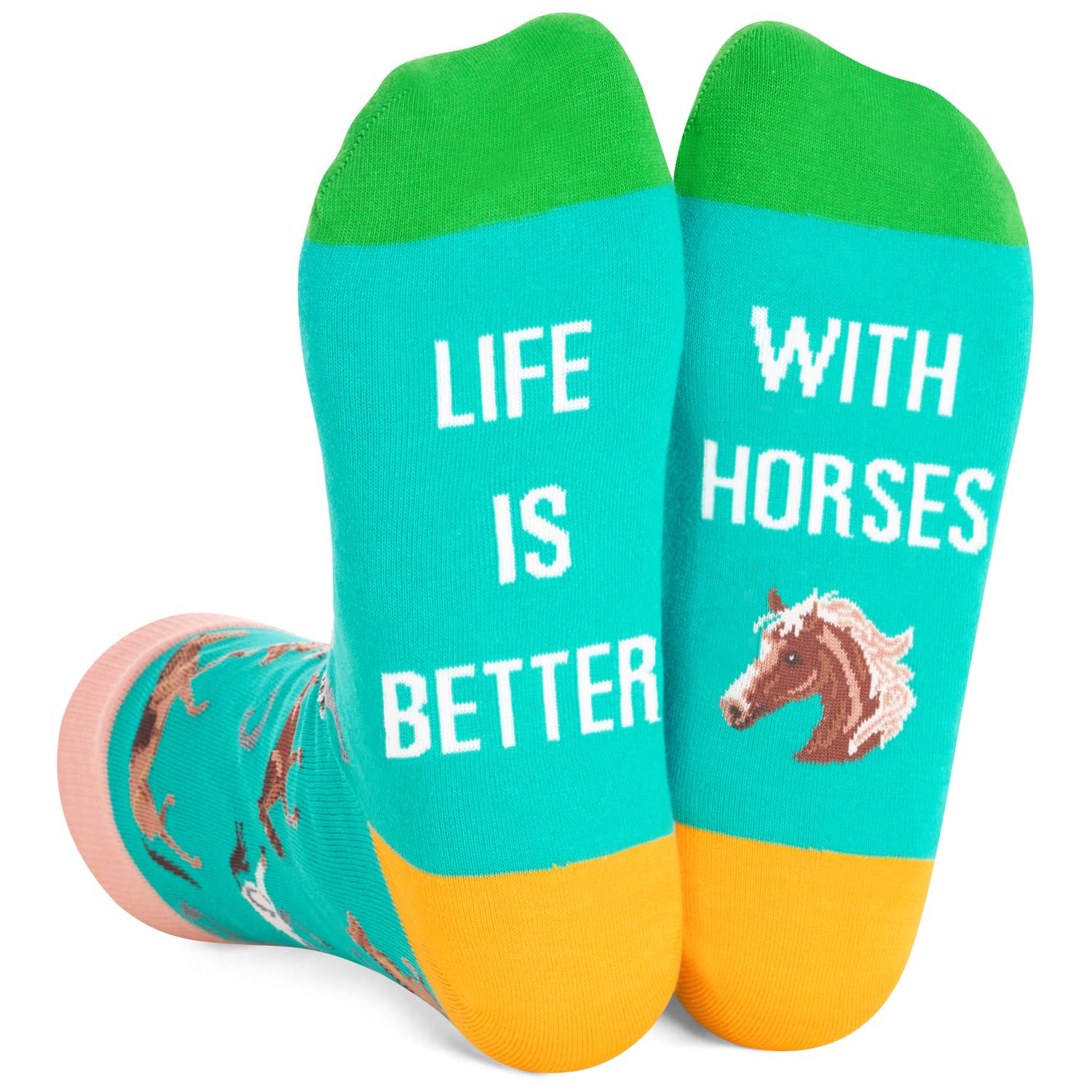 ZmartUnique Animal Gifts - Goat Cow Horse Donkey Socks for Men, Women, Teens