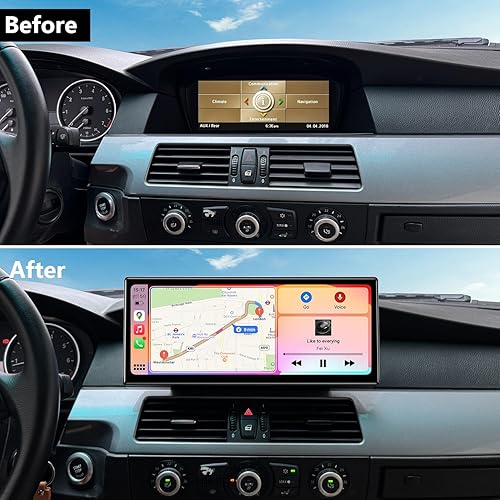 Miniatura 11 de PEMP Pantalla Linux de 8.8 pulgadas para BMW E60 E90 CIC con cable e inalámbrico CarPlay Retrofit Android Auto Display Mirror Link Car Radio