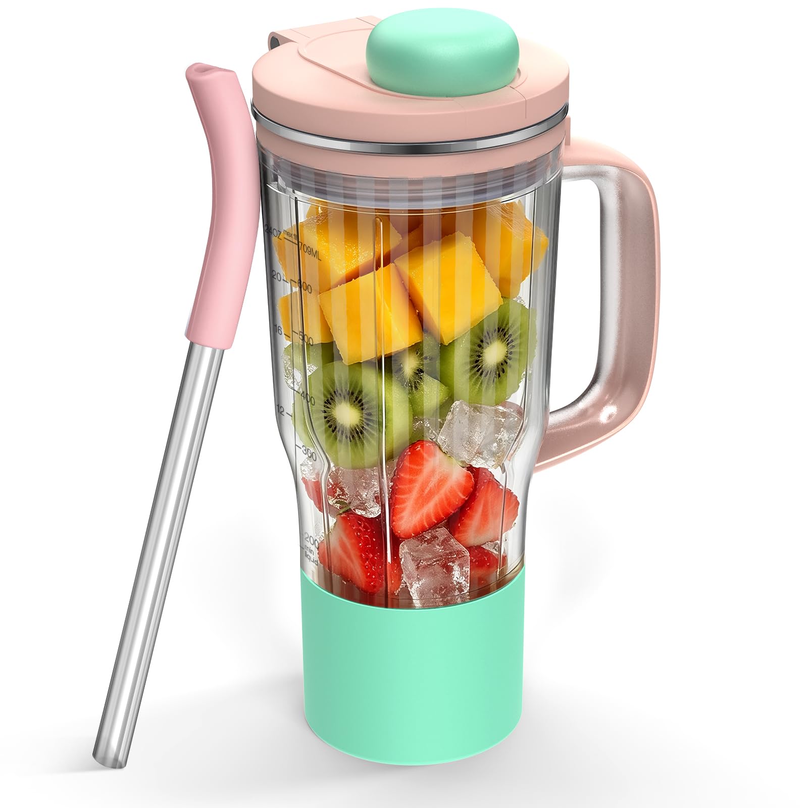 PCTTOIL 710 ml Reisebecher Ersatz für Ninja BlendBOSS Mixer