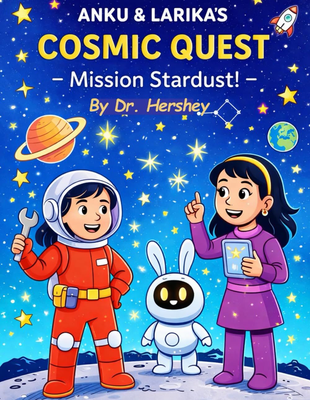 Anku and Larika’s Cosmic Quest: Mission Stardust: An Interactive Space Adventure with Puzzles, Activities, and Fun Facts