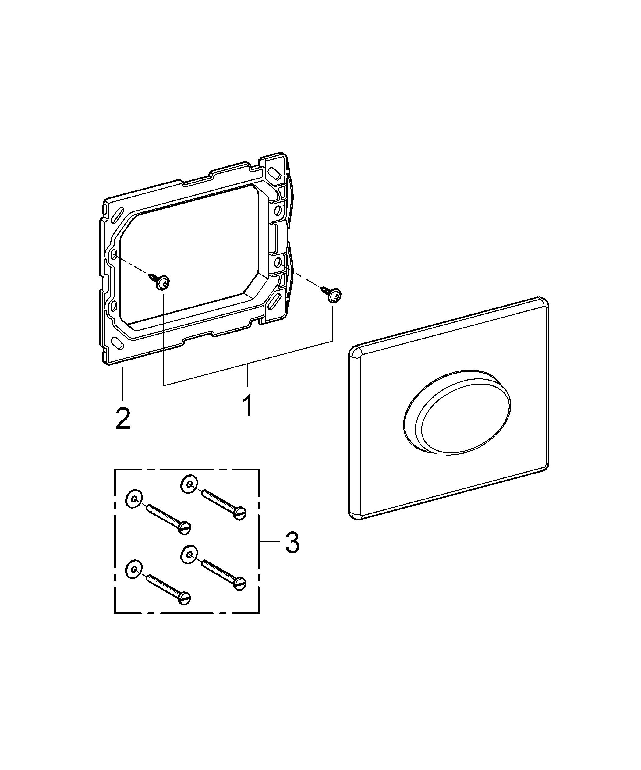 Grohe 38565000 Skate Air Piastra di Azionamento WC, Doppio Scarico, Installazione Orizzontale, Cromo