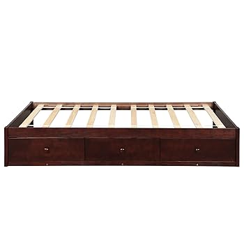 新品 searoomlynn スエードwoodサボミュール　ネイビー　サイズM Amazon.com: SOFTSEA Twin Size Platform Bed with Storage