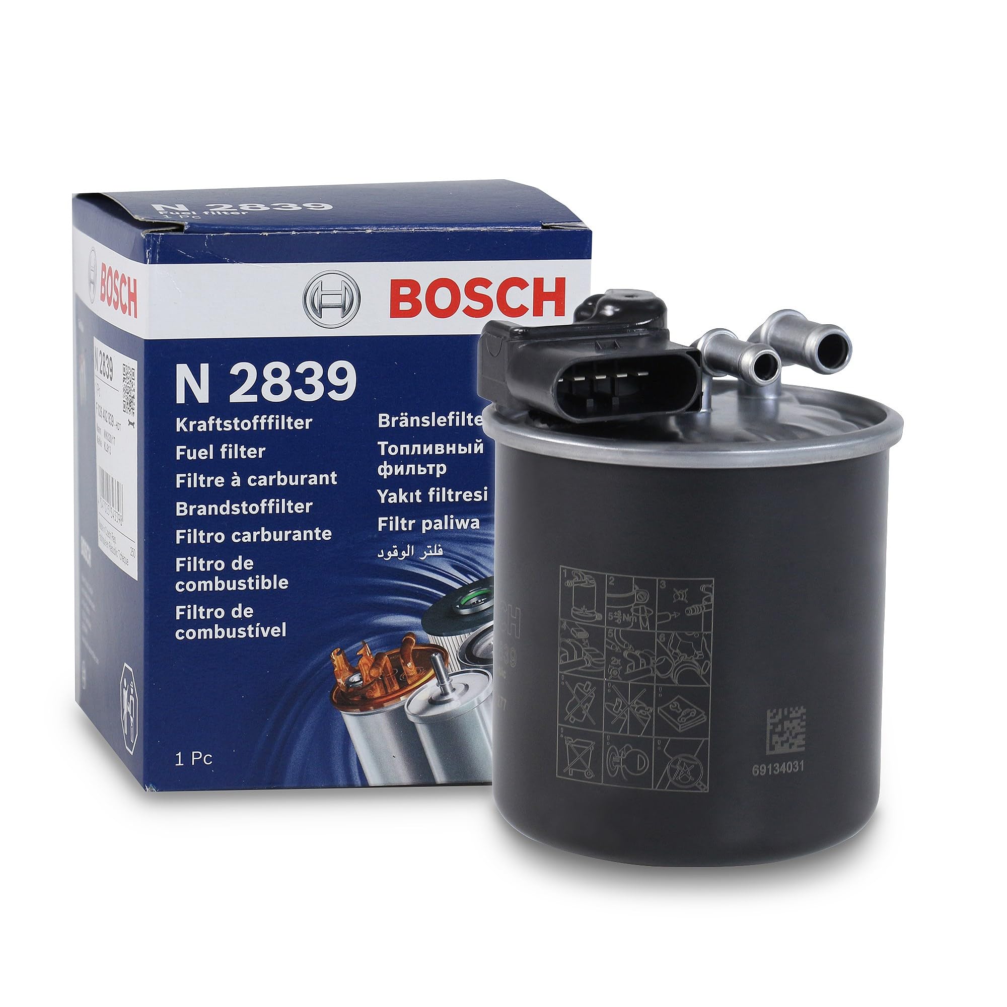 Fuel Filter fits MERCEDES SLK250 R172 2.2D 12 to 16 OM651.980 Bosch A6510901652