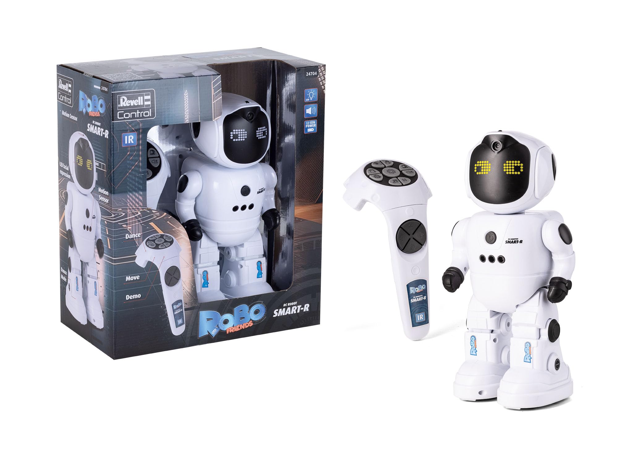 Robot Collezionabile Futuristico Con Schermo Video – Modello In Scala 1:16, Stampato In 3D, Alimentazione USB, Regalo Sci-Fi