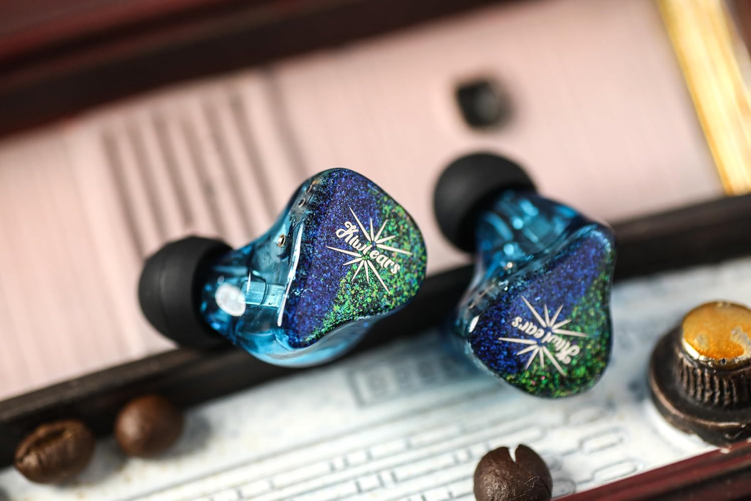 Linsoul Kiwi Ears Forteza in Ear Monitor (Blue) + Kiwi Ears Flex Earbud SiliconeTips