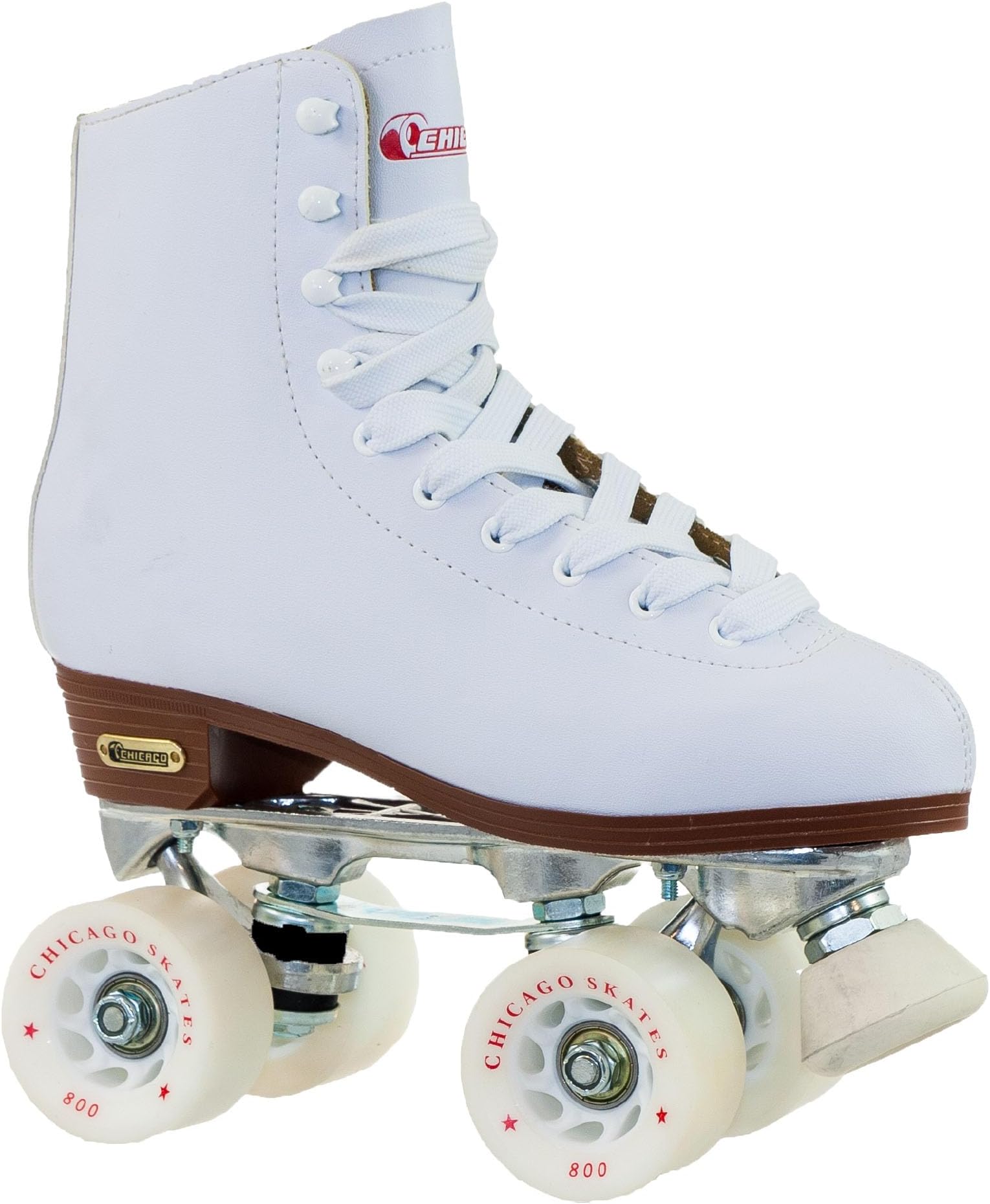 Chicago Women's Leather Lined Rink Roller Skate, White