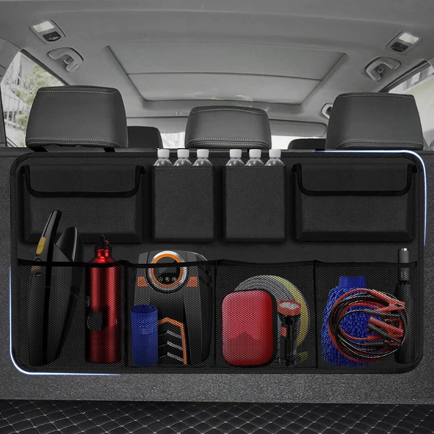 Car Trunk Organizer For Subaru XV/Subaru Crosstrek (GP) (GT), Car Boot Organiser, Car Boot Tidy, Car Seat Back Storage Bag Multipurpose Large Storage