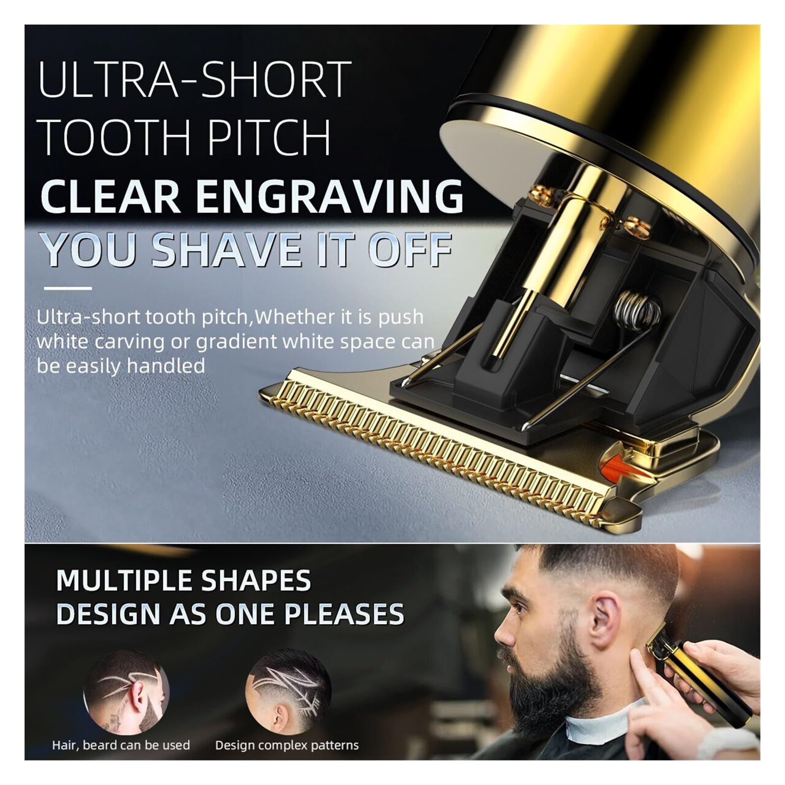 Rasierer Trimmer 2-in-1 Haarschneider & Herren-Folienrasierer Elektrischer Rasierer Barber Haarschnitt-Kit Herren Bartschneider