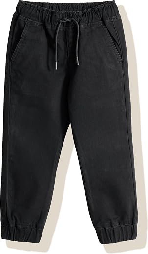 Amazon Brand - Symbol Boy's Cotton Strechable Jogger | Elasticated Waistband and Cuff | Age 2-14 Years